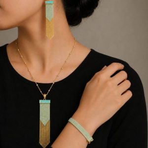 سرویس طلا شال ایتالیایی(کد 204)